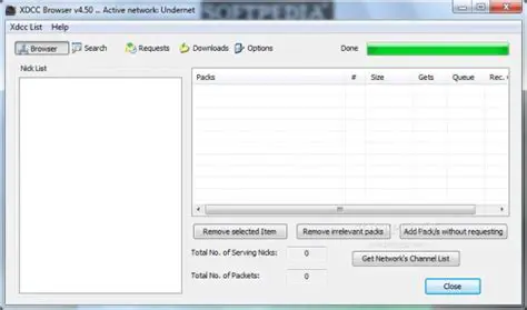 Key Features of XDCC Browser