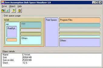 Key Features of Zero Assumption Disk Space Visualizer