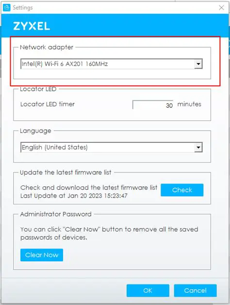 Key Features of ZyXEL One Network Utility