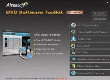 Key Functions of Aiseesoft DVD Software Toolkit