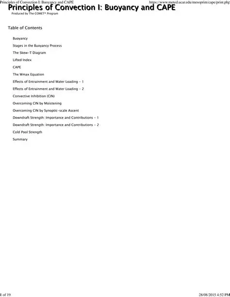 Key Principles of Convection