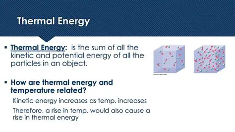 Kinetic Energy and Thermal Energy