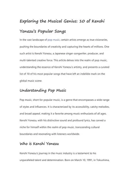 米津玄師：進化し続ける音楽の奇才、その魅力と影響力に迫る