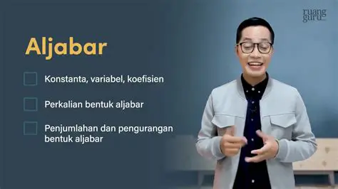 Konsep Dasar Bentuk Aljabar