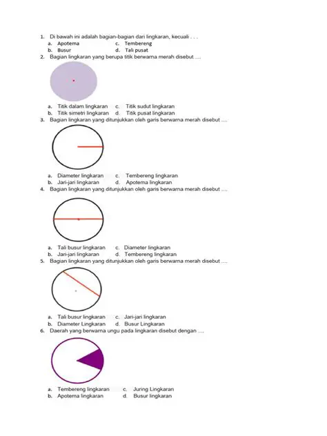 Konsep Dasar Geometri Lingkaran