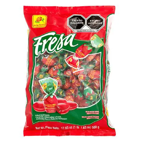 la cantidad de caramelos de fresa es 24