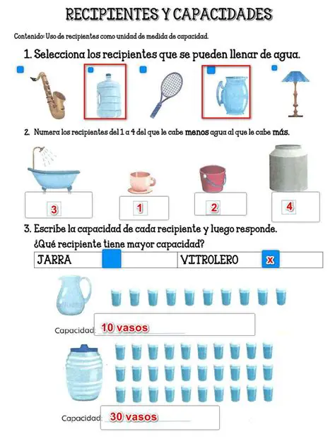 La capacidad de cada jarra es desconocida