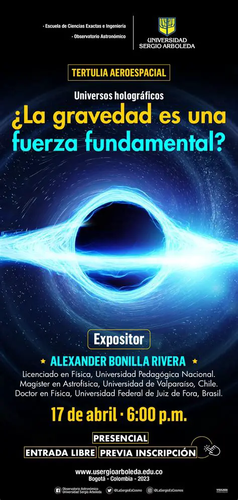 La gravedad es una fuerza fundamental