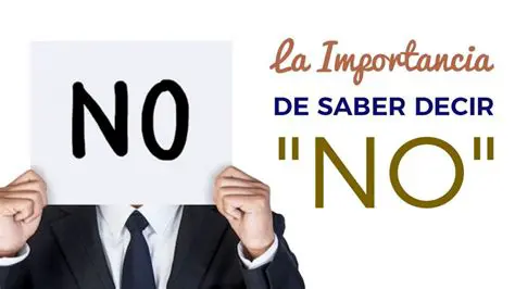 La importancia de decir no