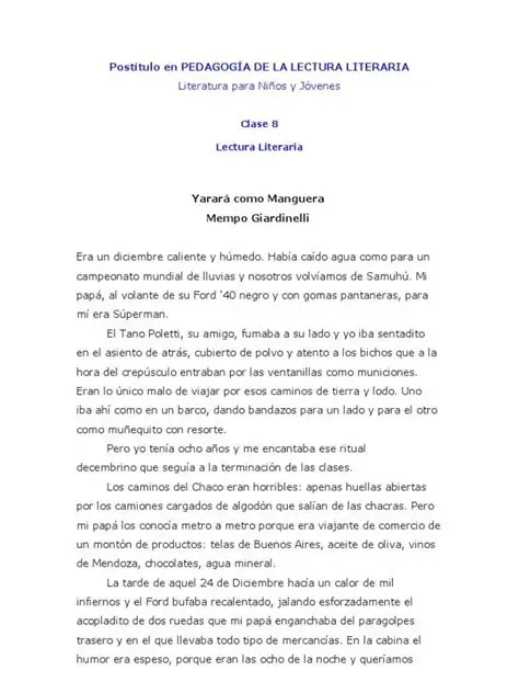 La Importancia de la Cultura en el Cuento Yarara