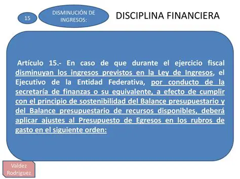 La importancia de la disciplina financiera