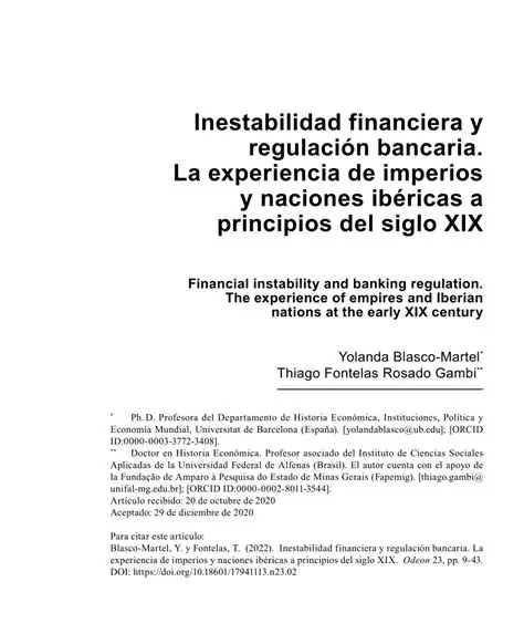 La Inestabilidad Financiera