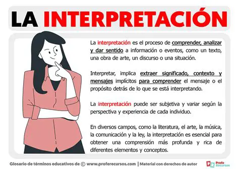 La Interpretacion de los Versos