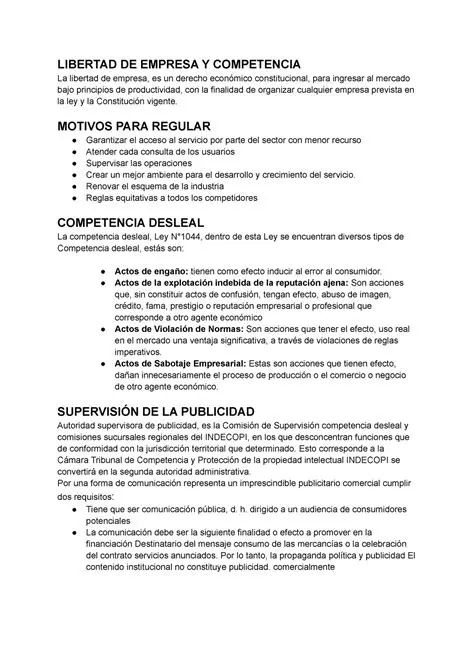 La libertad de empresa y la competencia
