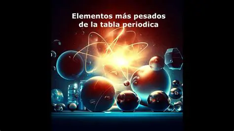 La presencia de elementos pesados