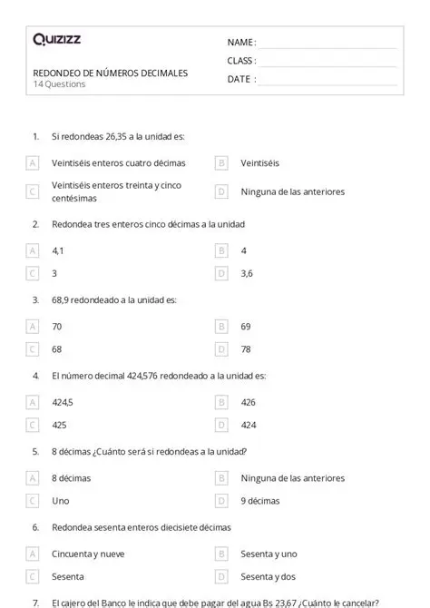 La redondeo de decimales es una habilidad que se utiliza en una variedad de contextos
