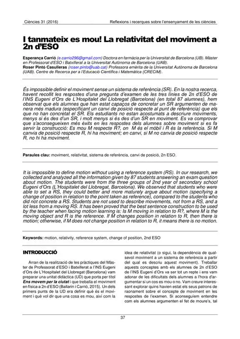 La relativitat del moviment