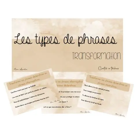 La transformation des phrases