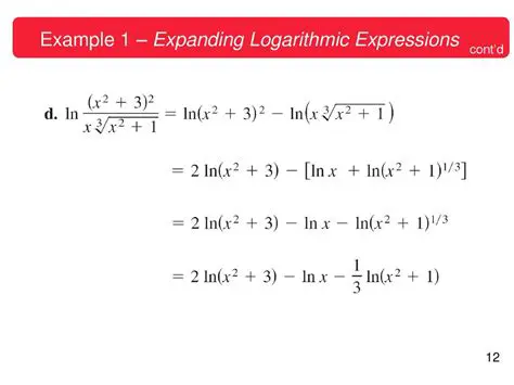 Labeling Number Lines with Logarithmic Expressions