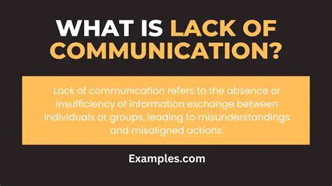 Lack of communication skills