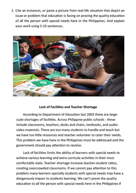 Lack of facilities and lack of available funds