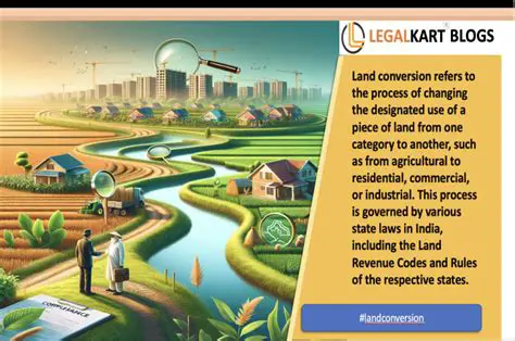Land conversion for economic activities