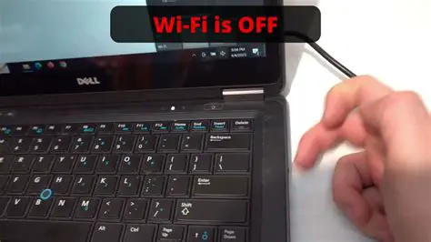 Laptop with WIFI Switched Off