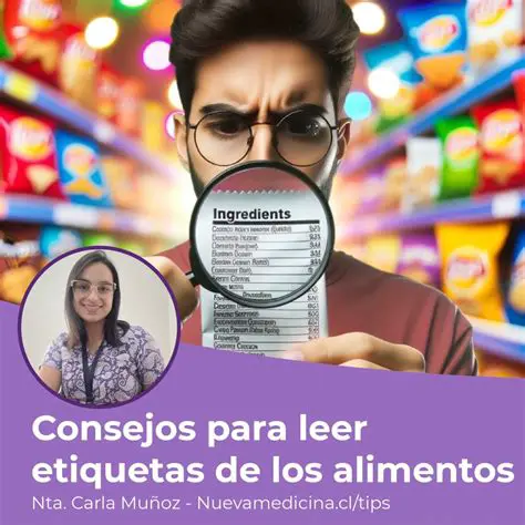 Leer etiquetas de alimentos