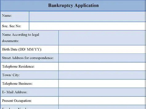 Legal Basis for Bankruptcy Application