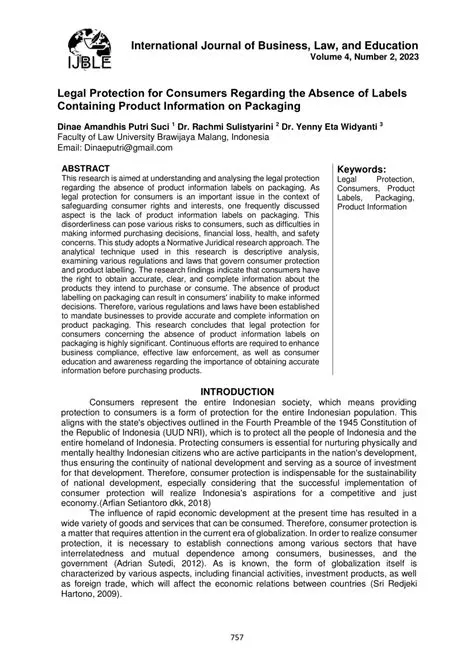 Legal Protection for Consumers