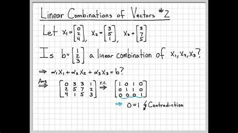 Linear Combination of Functions