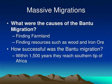 Linguistic Analysis and the Bantu Migration