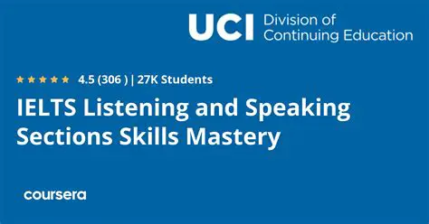 Listening and speaking sections