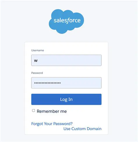 Log in to your Salesforce account