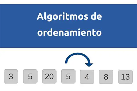 Los algoritmos de ordenamiento