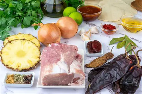 Los Ingredientes de los Tacos al Pastor