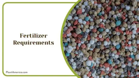 Low fertilizer requirements