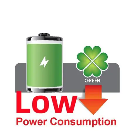 Lower in power consumption