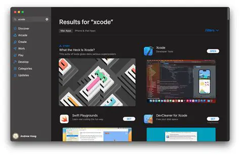 macOS Version Running Xcode