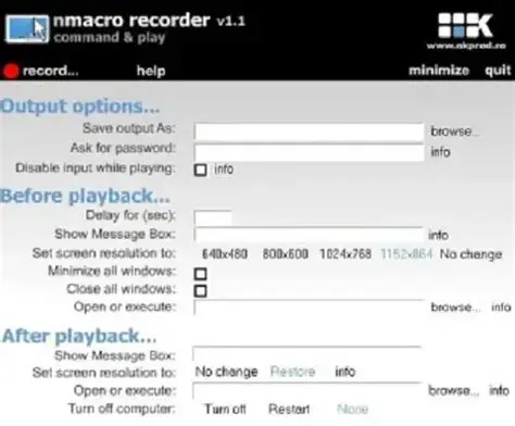 Macro Recording and Playback