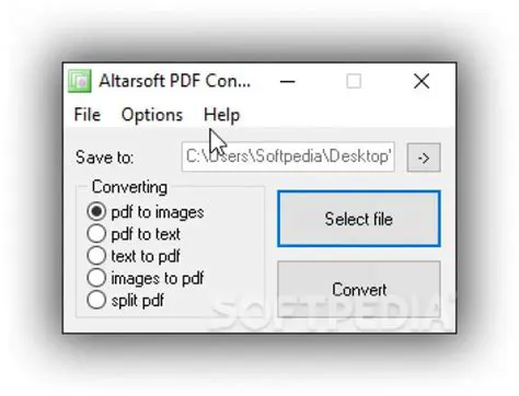 Main Features of Altarsoft PDF Converter