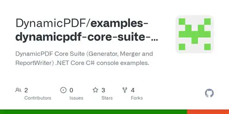 Main Features of DynamicPDF Core Suite