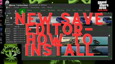 Main Features of GTA V Save Editor