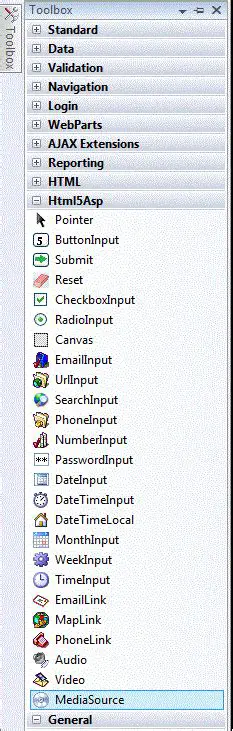 Main Features of Html5Asp Controls