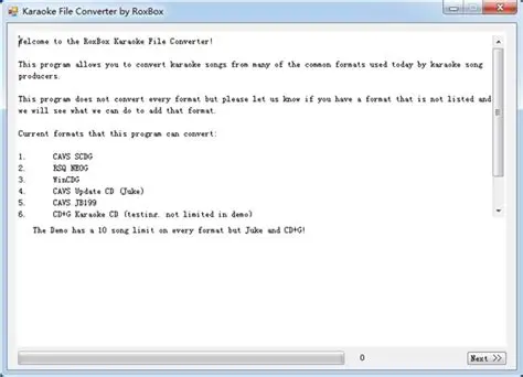 Main Features of Karaoke File Converter