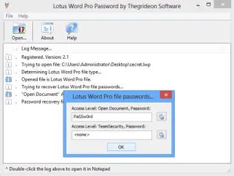 Main Features of Lotus Word Pro Password Recovery