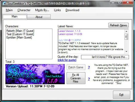 Main Features of TQ Defiler