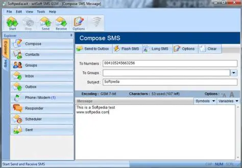 Main Features of witSoft SMS