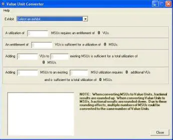Mainframe Products with Value Unit Pricing