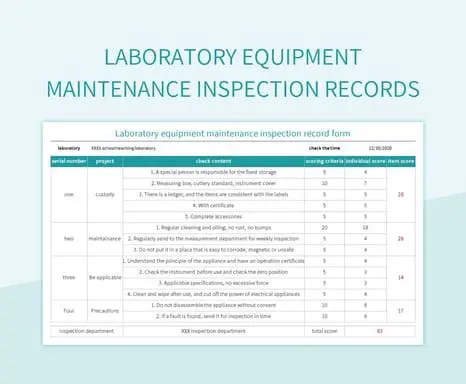 Maintains Laboratory Records